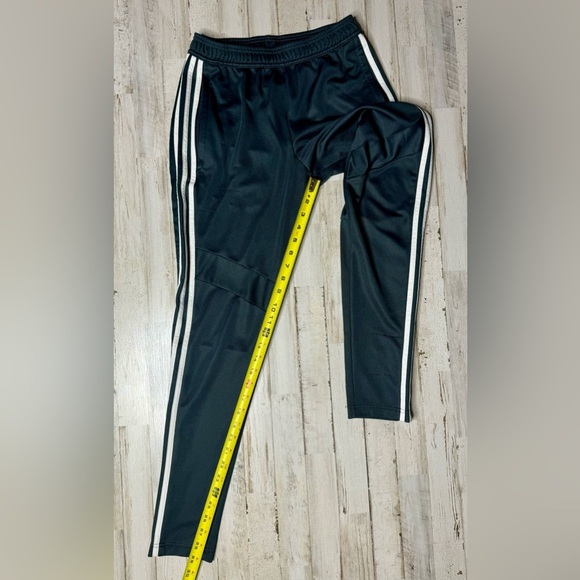 Adidas classic essential 3 white stripes black sweat pants size S Read* - Picture 6 of 10